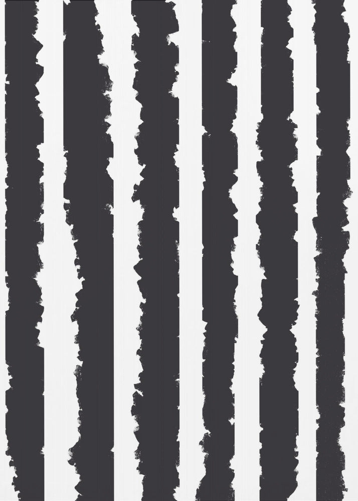 Vertical Stripes With Jagged Edges | Canvas
