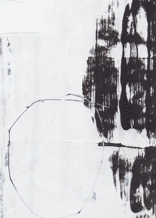 Bold Black Brushstrokes | Poster