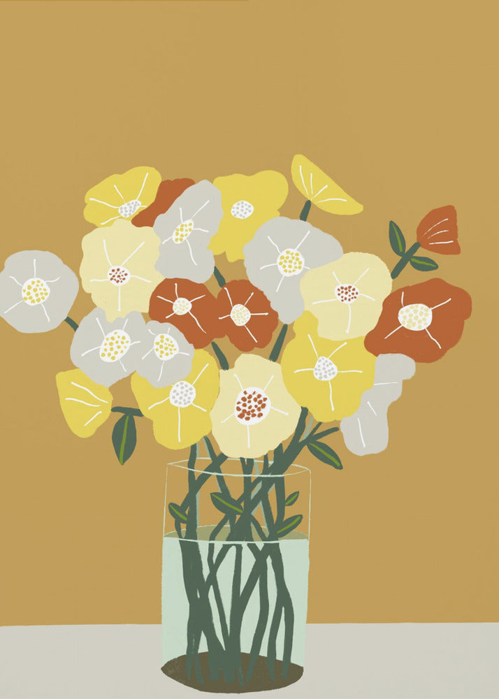 Vaas met bloemen | Poster