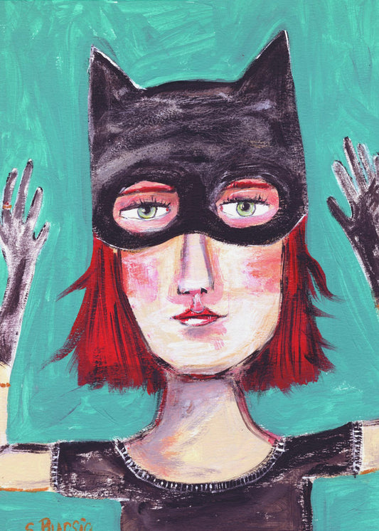 Kattenvrouw | Canvas