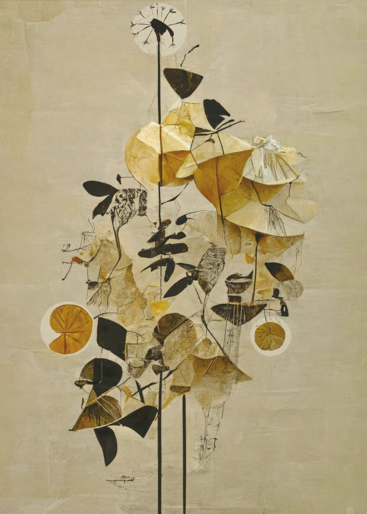 Gouden Bloesems | Canvas