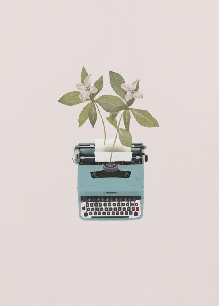 Botanical typewriter | Canvas
