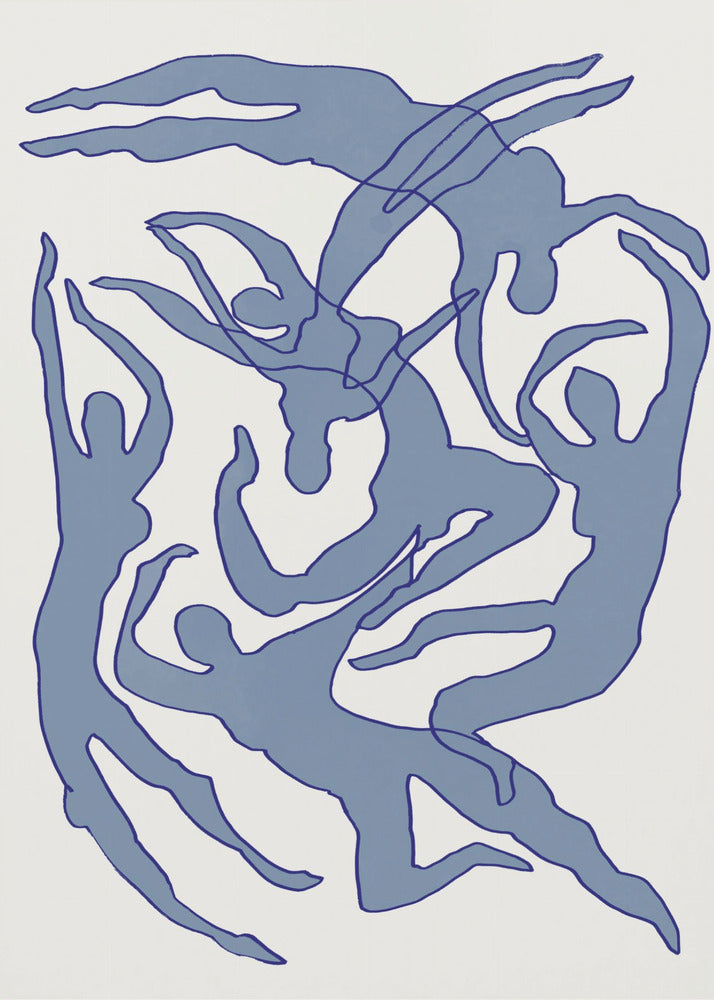 Swimmers Blue | Poster