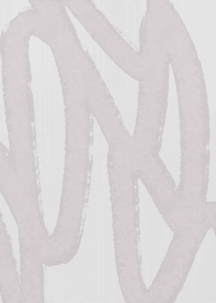 Flowing Lines In A Soft Grey Color Palette | Canvas