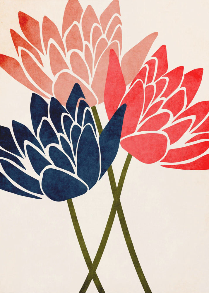 Three Dancing Blossoms | Canvas