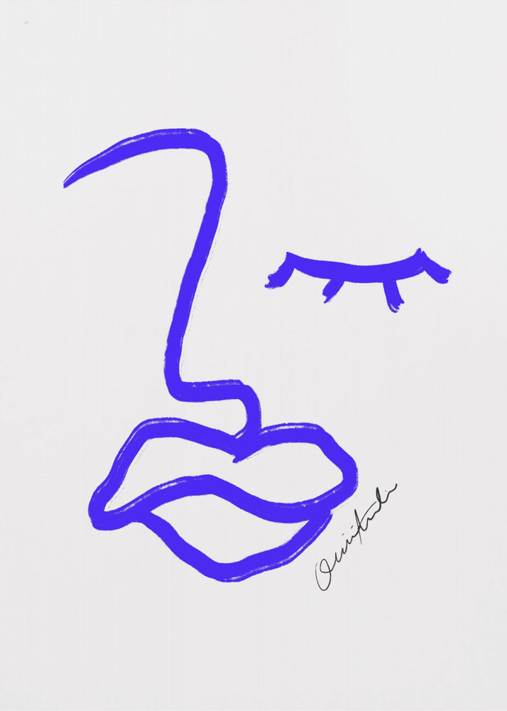 Blue Line Expression | Canvas