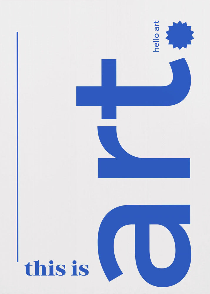 Hallo gedurfde typografie | Poster