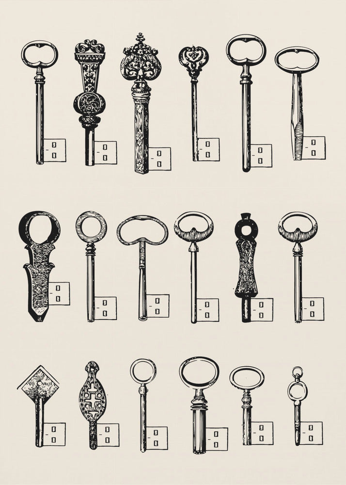 USB-sleutels | Poster