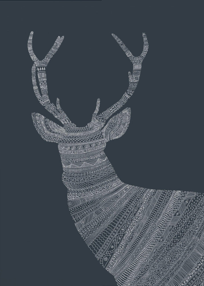 Stag Blue | Canvas