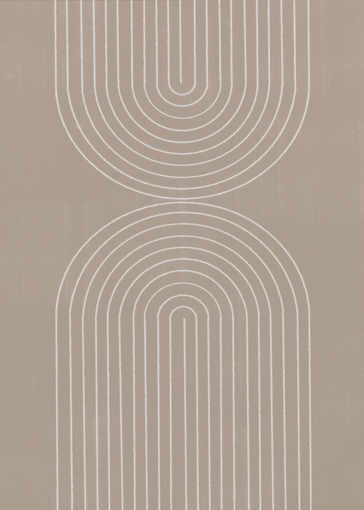 Gebogen echo's | Canvas
