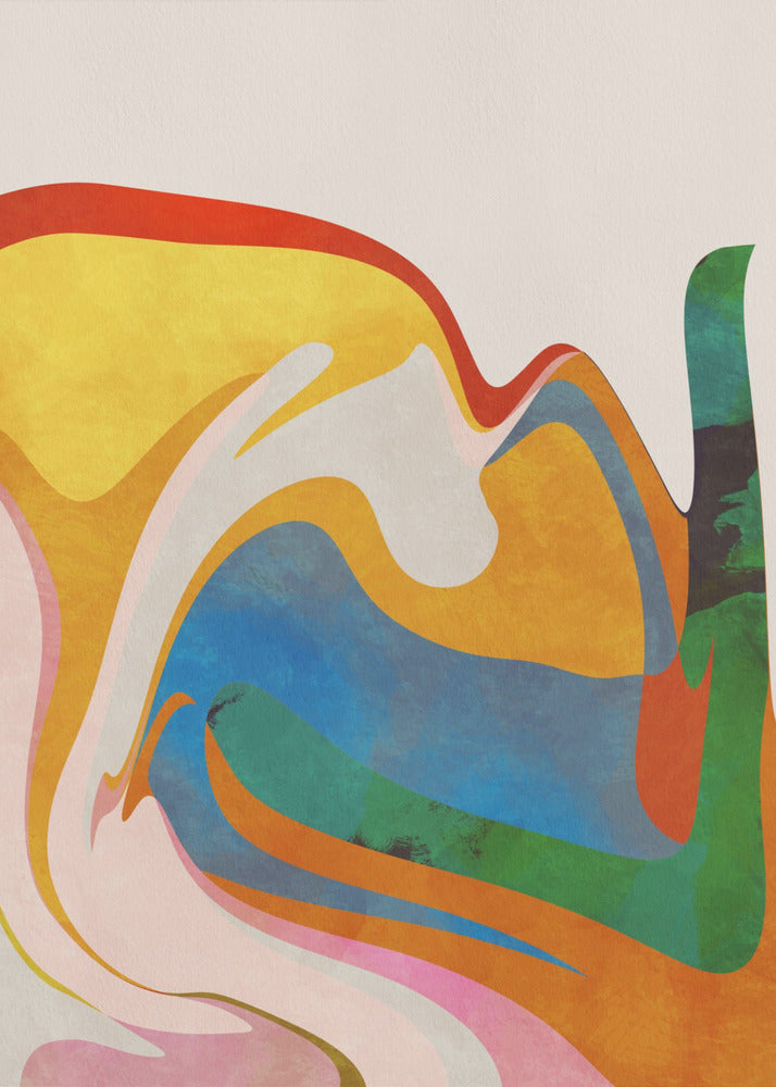 Organisch Bauhaus Waved | Canvas