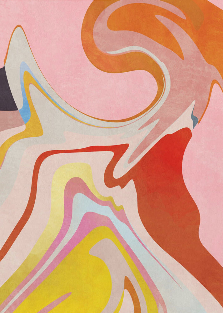 Organisch Bauhaus Waved2 | Canvas