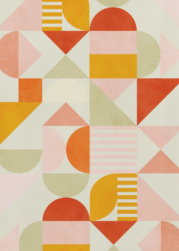 Bauhaus Fun Pastel | Canvas