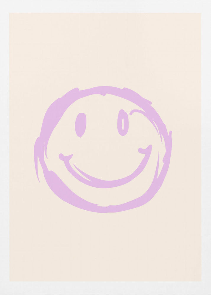 Paarse Smiley | Canvas