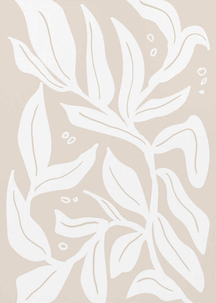 Abstracte planten | Canvas