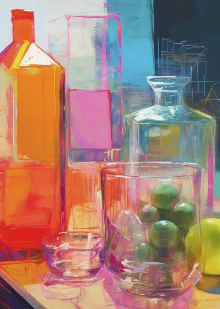 Levendige reflecties | Canvas