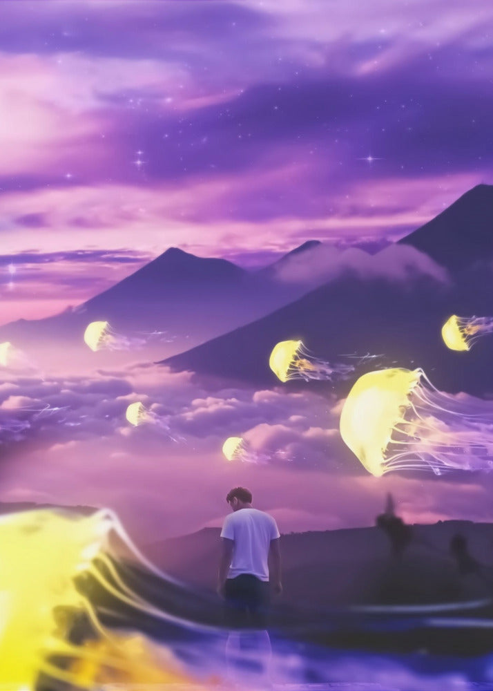 Jellyfish Mountain | Canvas