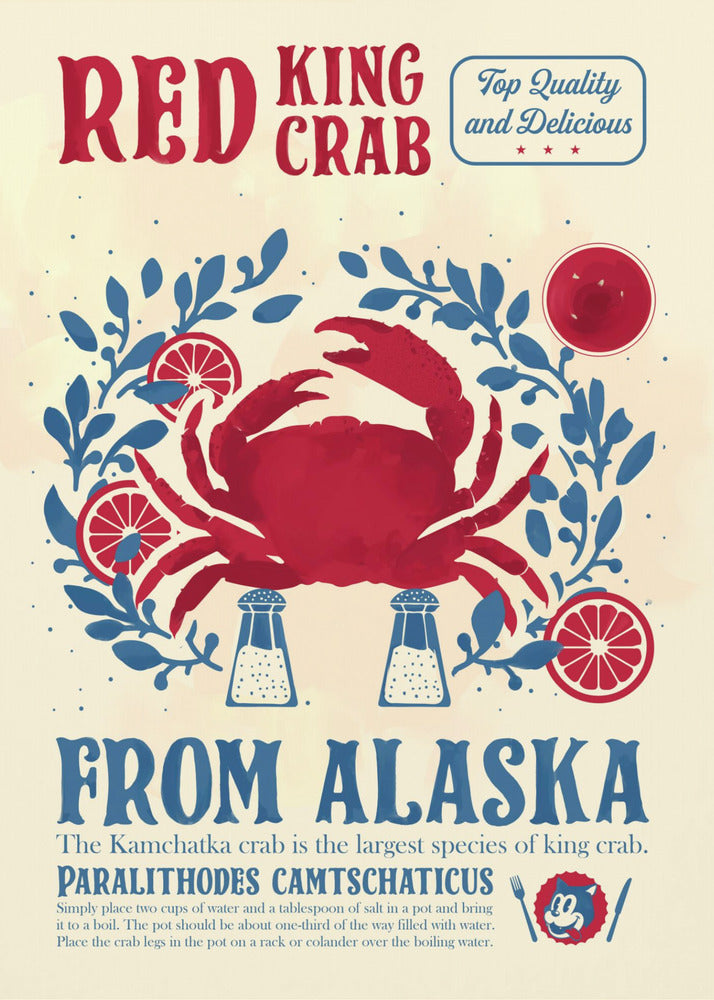 Krab keuken print | Poster