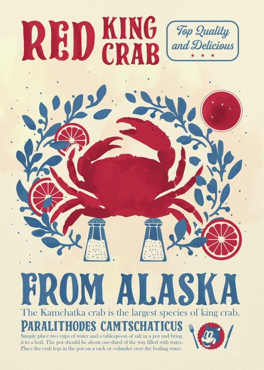 Krab keuken print | Canvas