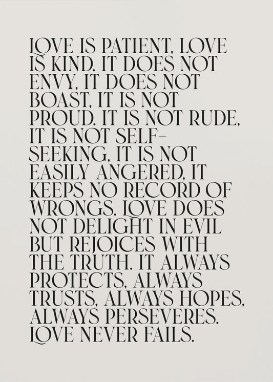 Liefde is | Canvas