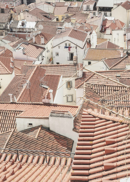 Red Tiled Rooftops | Canvas