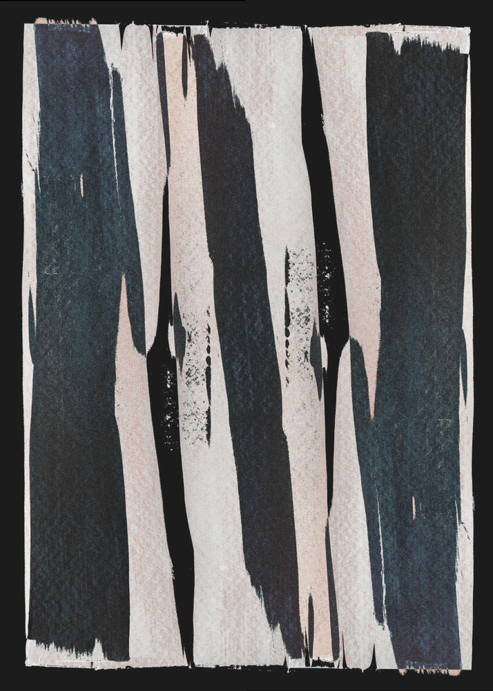 Monochrome strepen | Canvas
