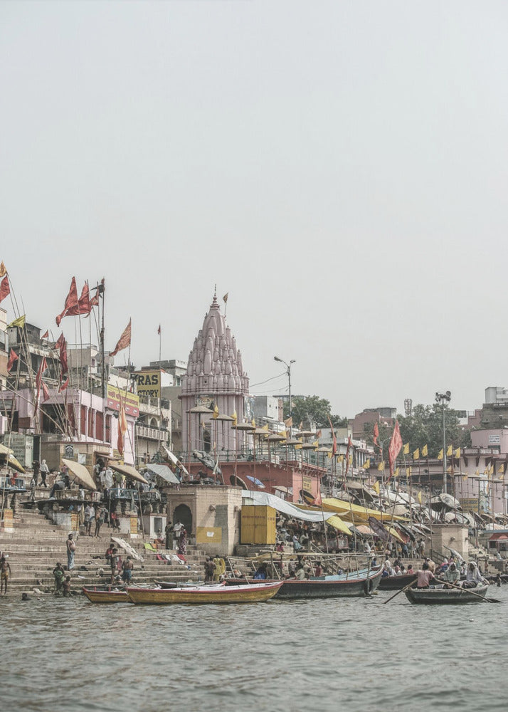 Ganges Riverside Scene | Canvas