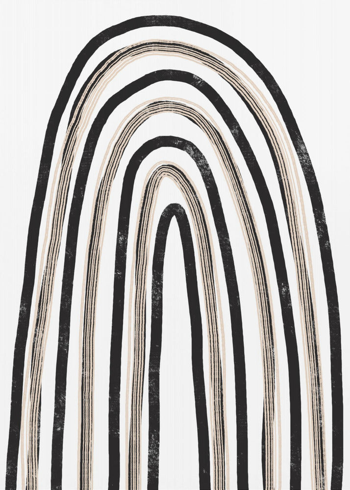 Monochrome bogen | Canvas