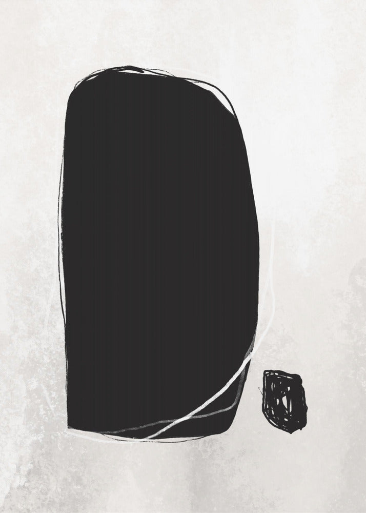 Bold Black Shapes | Canvas