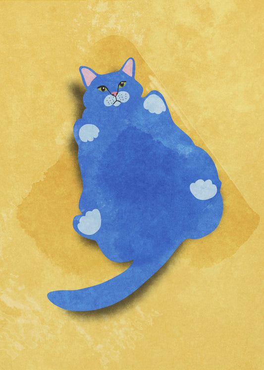 Dikke kat | Canvas