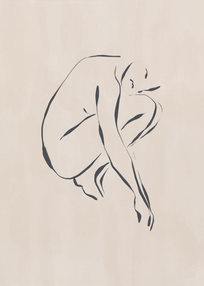 Sitting Contemplating | Poster