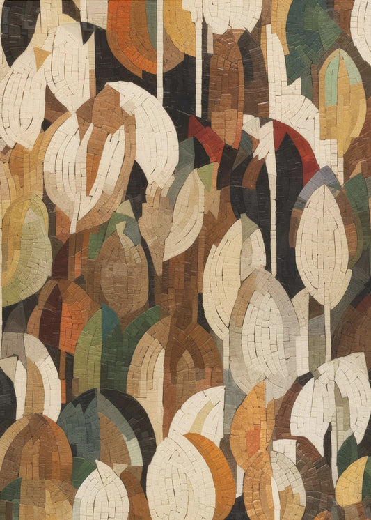 Mozaïekbos Levendigheid | Poster