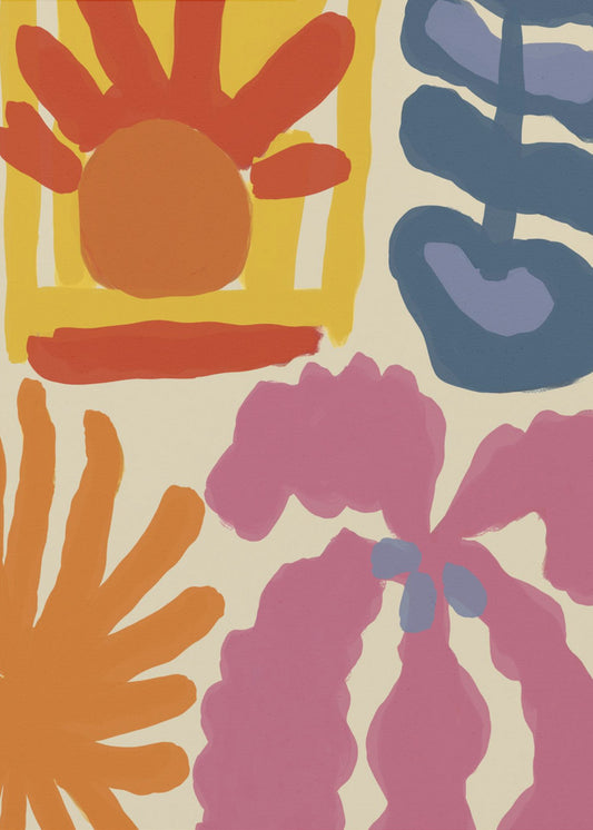 Levendige vormen | Poster