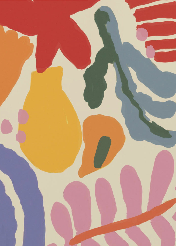 Levendige vormen | Canvas