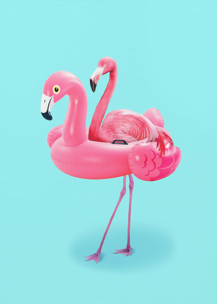 Flamingo op Resort | Poster