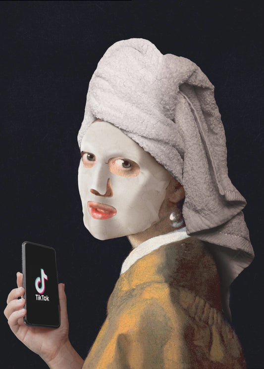 Meisje met TikTok | Canvas