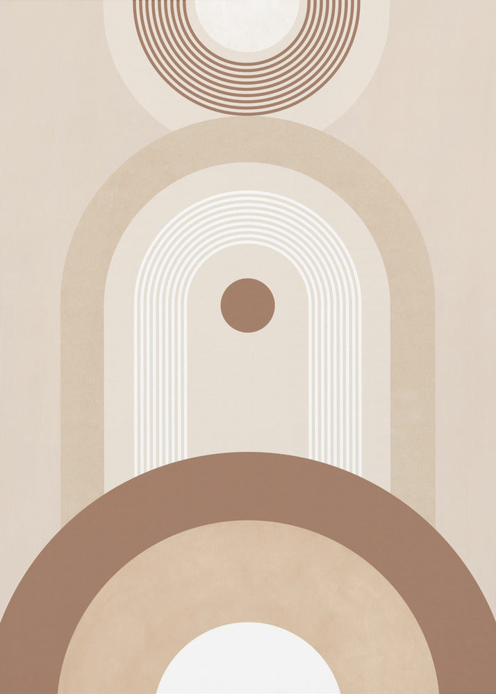 Beige Mid-Century Poster | Poster