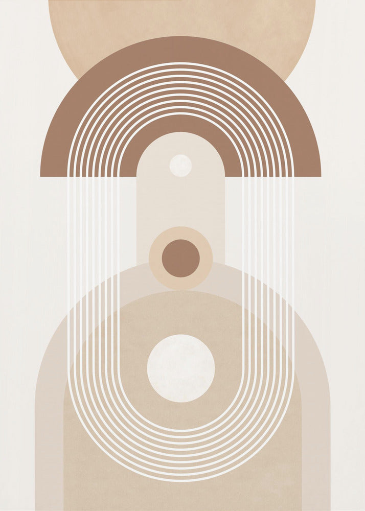 Beige Mid-Century Poster | Poster