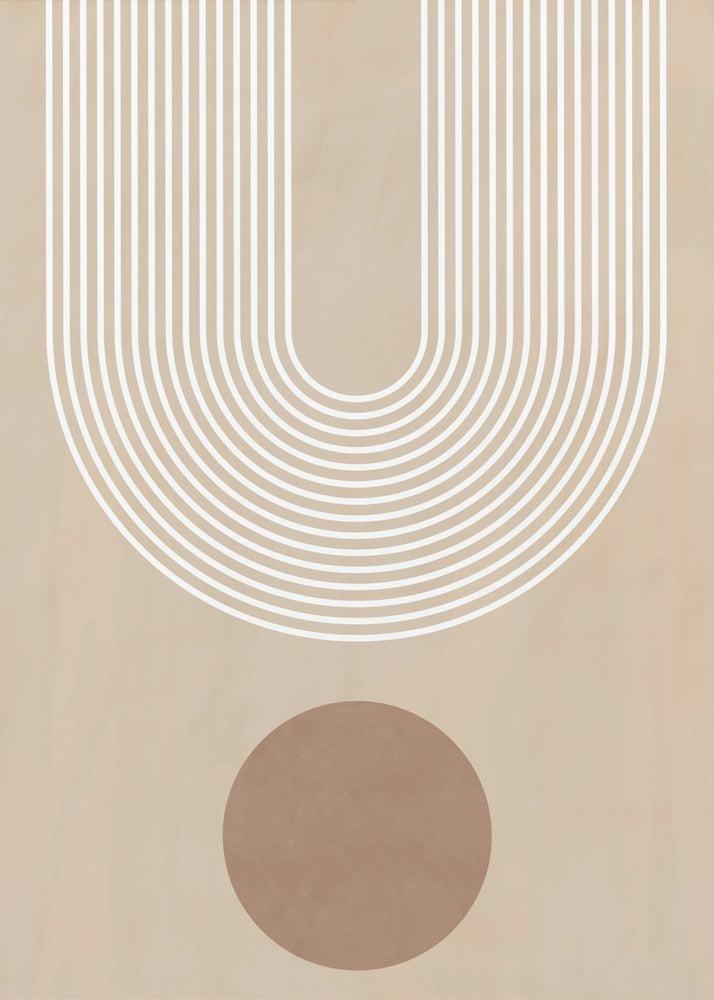 Beige Arc-poster | Poster