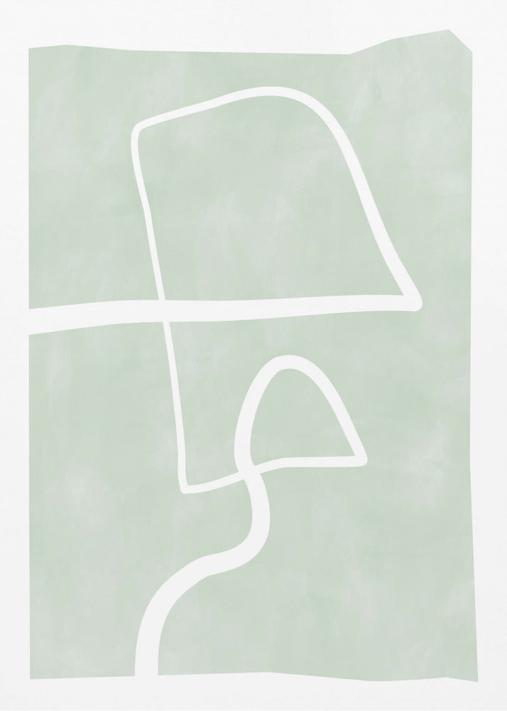 Zachte bochten doolhof | Canvas