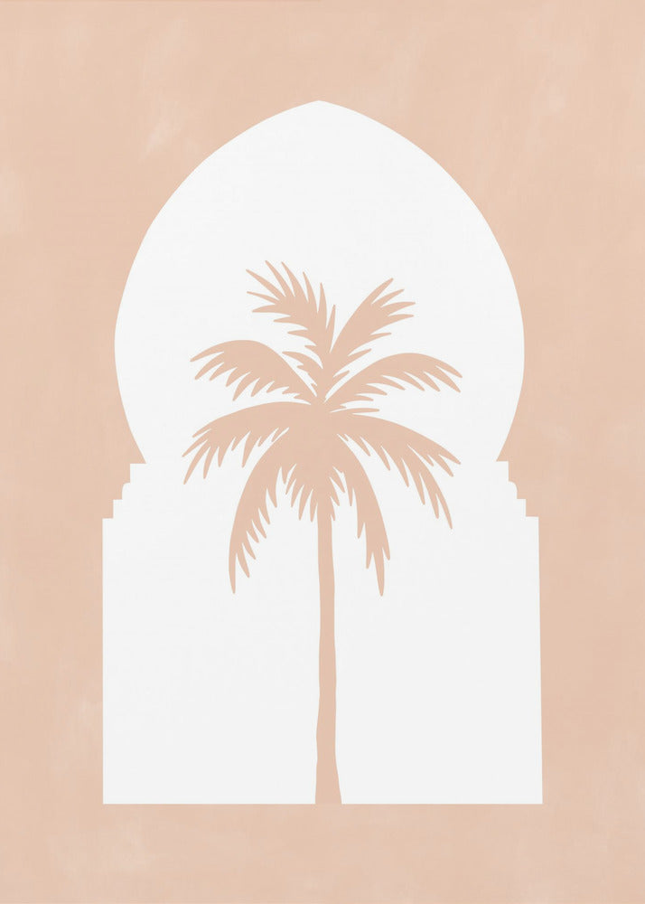 Palm Silhouette Boog | Canvas