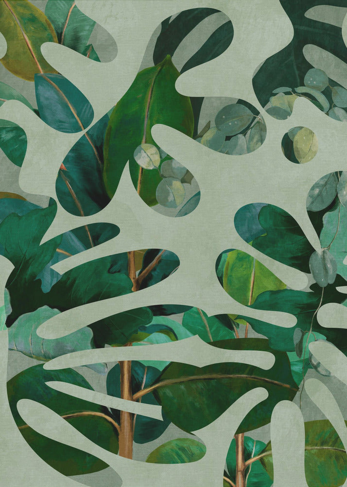 Leaves More 10 Kopie | Canvas