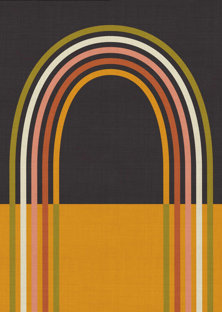 Geo Shapes Herfst 21 Regenboogboog | Canvas