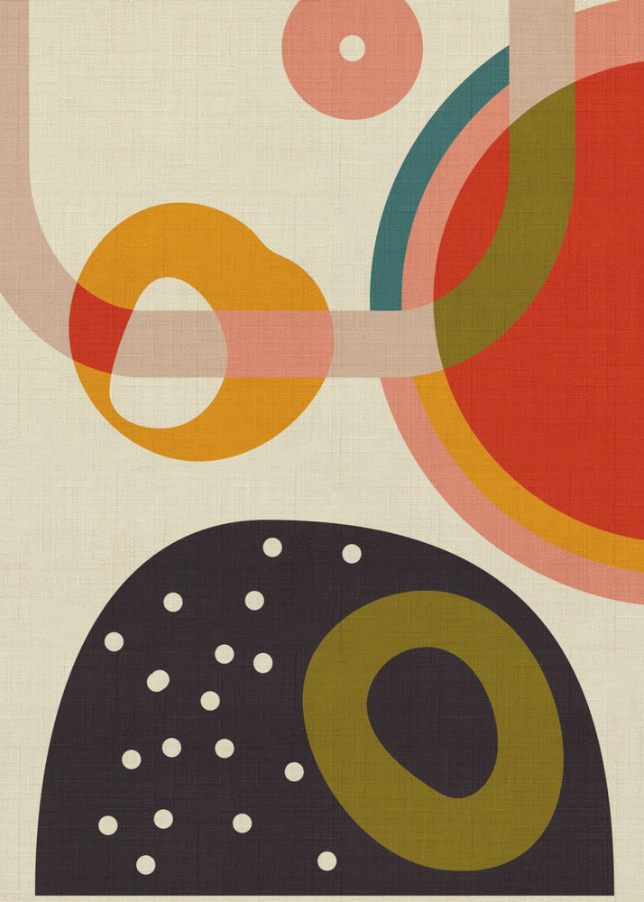 Kopie van Mid Century Cirque 4 | Poster
