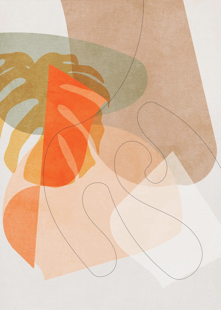 Natuurvriendelijke Terracotta 6 Aquarel Kopie | Poster