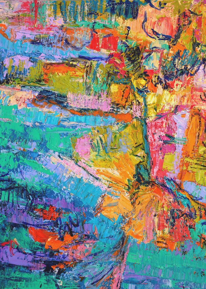 Abstract kleurenpalet | Canvas
