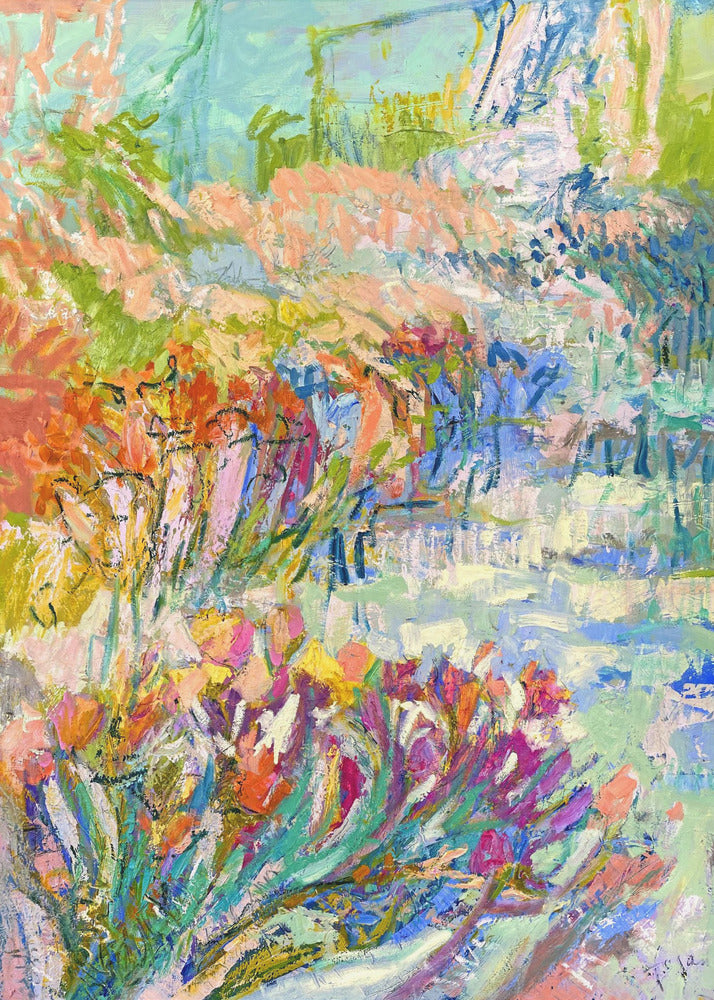 Vibrant Garden Path | Canvas