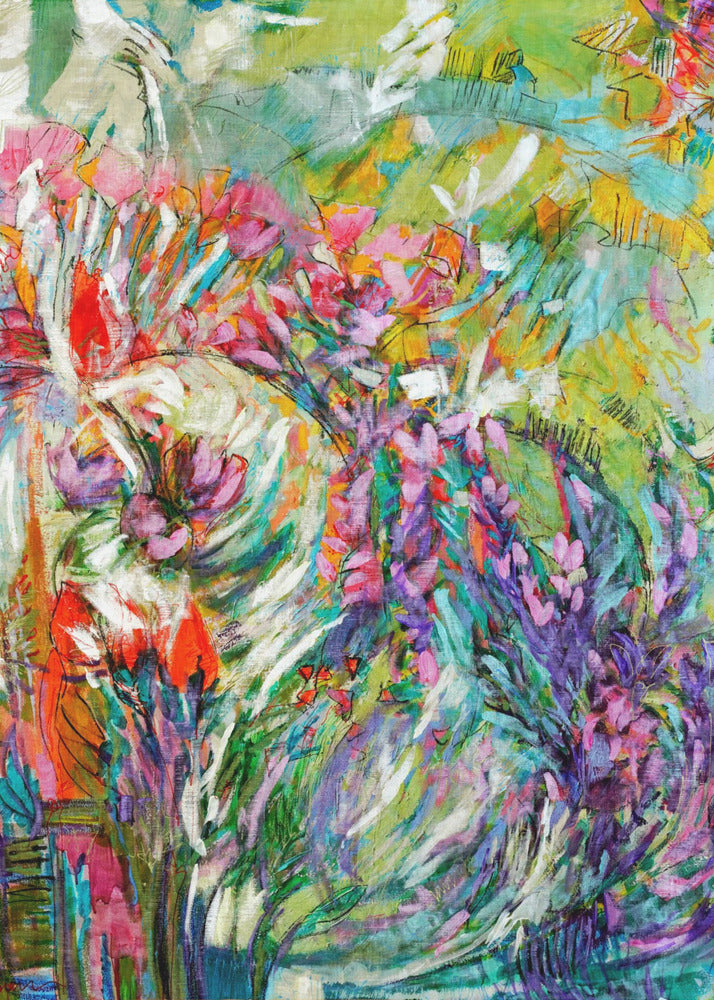 Roze bloesems abstract | Canvas