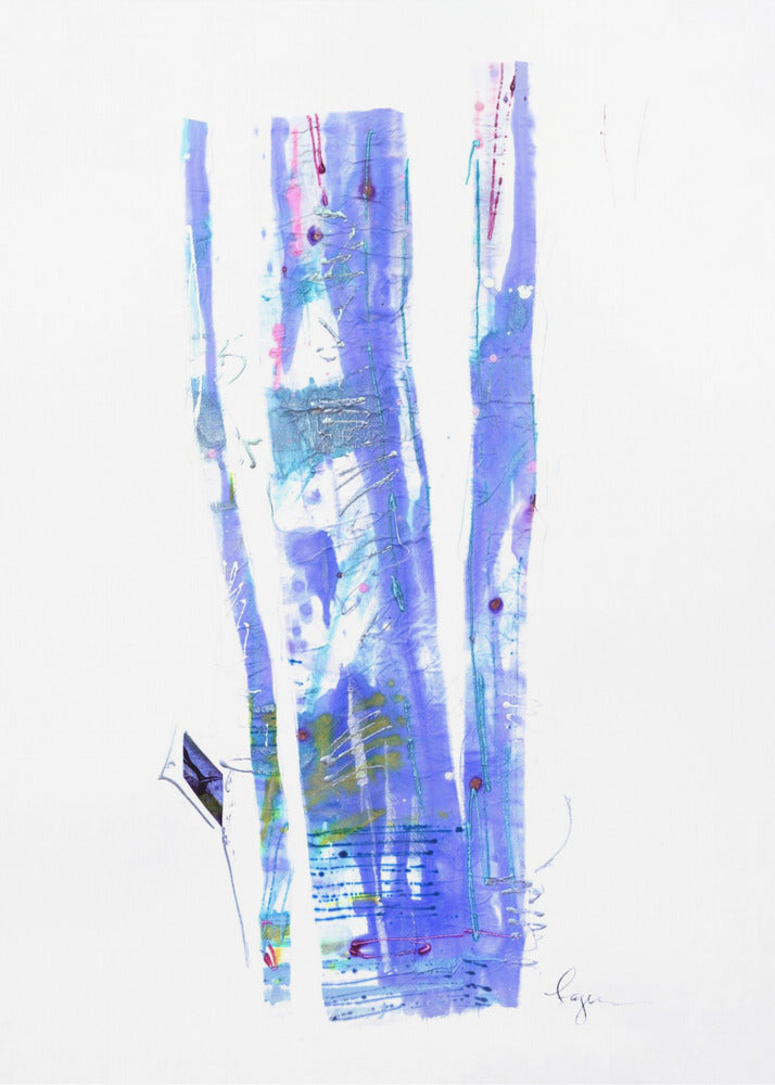 Violette linten stromen | Canvas