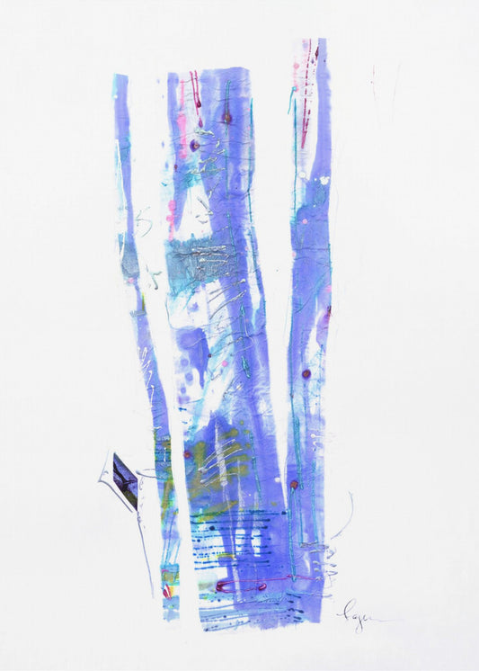 Violette linten stromen | Canvas